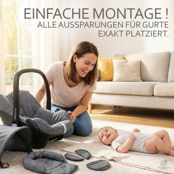 Preview: BAMBINIWELT Ersatzbezug für Maxi-Cosi CabrioFix, 6-tlg. Komplett-Set, STERNE
